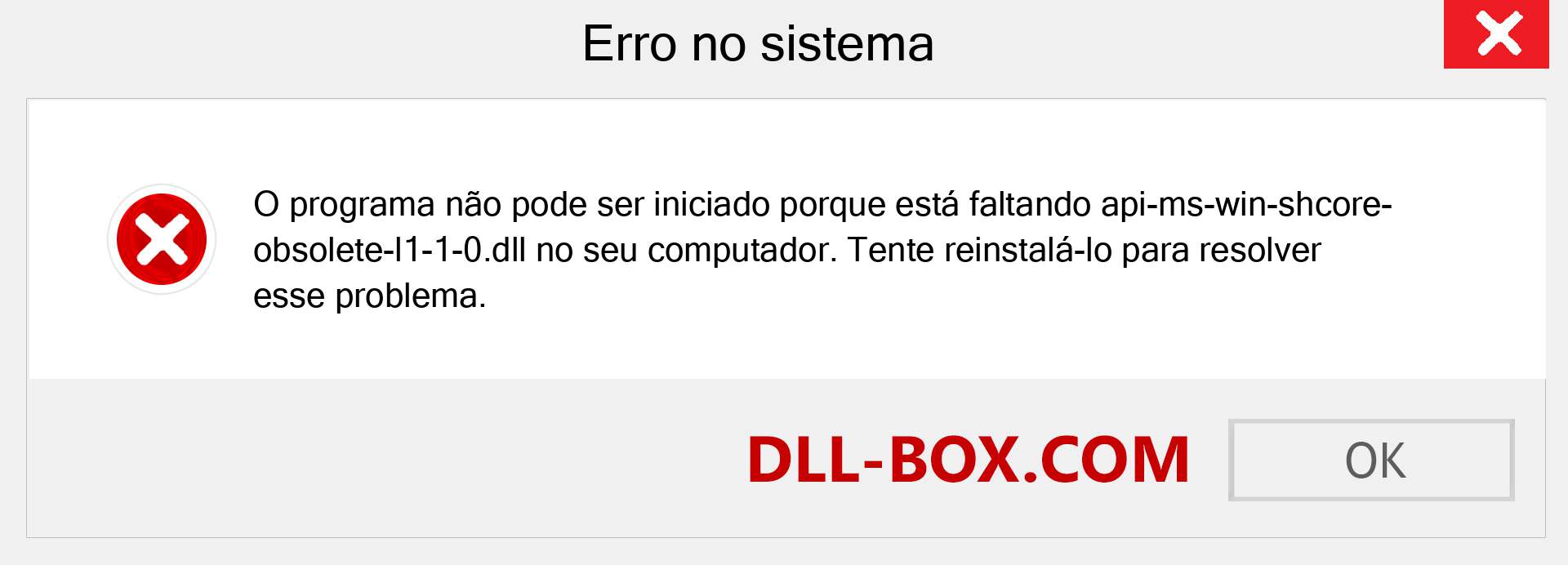 Arquivo api-ms-win-shcore-obsolete-l1-1-0.dll ausente ?. Download para Windows 7, 8, 10 - Correção de erro ausente api-ms-win-shcore-obsolete-l1-1-0 dll no Windows, fotos, imagens